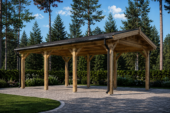 Carport aus Holz CLASSIC · 3 × 6 m · 18 m² – Bild 3