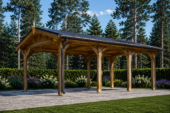 Carport aus Holz CLASSIC · 3 × 6 m · 18 m² – Bild 2