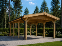 Carport aus Holz CLASSIC · 3 × 6 m · 18 m²