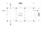 Carport aus Holz CLASSIC · 3 × 6 m · 18 m² – Bild 4