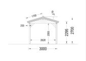 Carport aus Holz CLASSIC · 3 × 6 m · 18 m² – Bild 7
