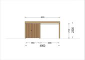 Carport  mit Schuppen und Seitenwand NOVA-F , 4.9x5.6 m – Bild 9