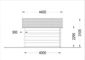 Premium Gartenhaus BRÜSSEL, 4x3m, 12m² – Bild 8