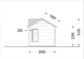 Premium Gartenhaus BRÜSSEL, 4x3m, 12m² – Bild 9