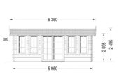 Gartenhaus DORA, 6x4 m, 24 m² – Bild 4