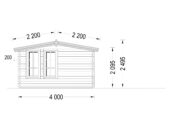 Gartenhaus DORA, 6x4 m, 24 m² – Bild 5