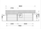 Blockbohlenhaus Daniela 43m² Extra Isoliert – Bild 7