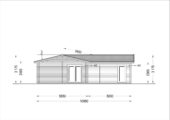Blockbohlenhaus SEEFELD (44+44 mm) · 105 m² · Extra Isoliert – Bild 9