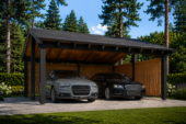 Doppelcarport SANDRA+ mit Seitenwand · 6 × 6 m – Bild 2