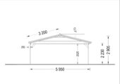 Doppelcarport aus Holz CLASSIC, 6x6 m, 36 m² – Bild 5