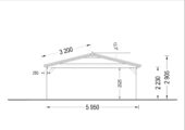 Doppelcarport aus Holz CLASSIC, 6x6 m, 36 m² – Bild 7