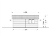 Doppelgarage aus Holz (44 mm) 6x6 m, 36 m² – Bild 8