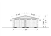 Doppelgarage aus Holz (44 mm) 6x6 m, 36 m² – Bild 9
