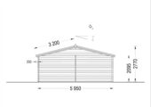 Doppelgarage aus Holz (44mm), 6x8 m, 48m² – Bild 7