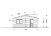 Doppelgarage aus Holz TWIN (44mm) 6x6m, 36m² – Bild 6