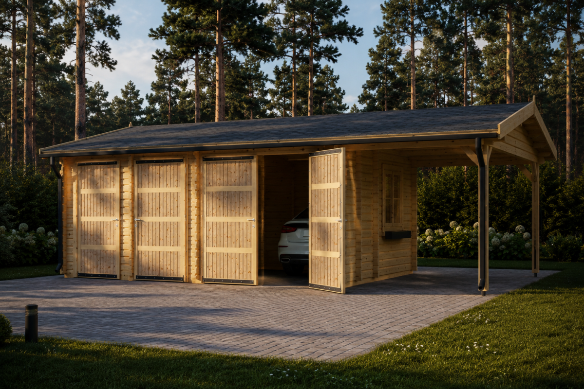 Holzgaragen