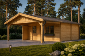 Doppelgarage (44 mm) 6x6m mit Carport 3x6m, 54m² – Bild 6