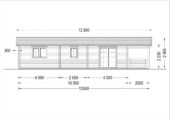 Blockbohlenhaus DORIS (Extra Isoliert, 44+44 mm) · 63 m² mit Terrasse – Bild 8