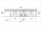 Blockbohlenhaus DORIS (Extra Isoliert, 44+44 mm) · 63 m² mit Terrasse – Bild 10