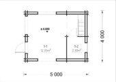 Blockbohlenhaus DORNBIRN (44+44 mm · Extra Isoliert) · 20 m² + 16 m² Schlafboden – Bild 5