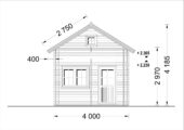 Blockbohlenhaus DORNBIRN (44+44 mm · Extra Isoliert) · 20 m² + 16 m² Schlafboden – Bild 7