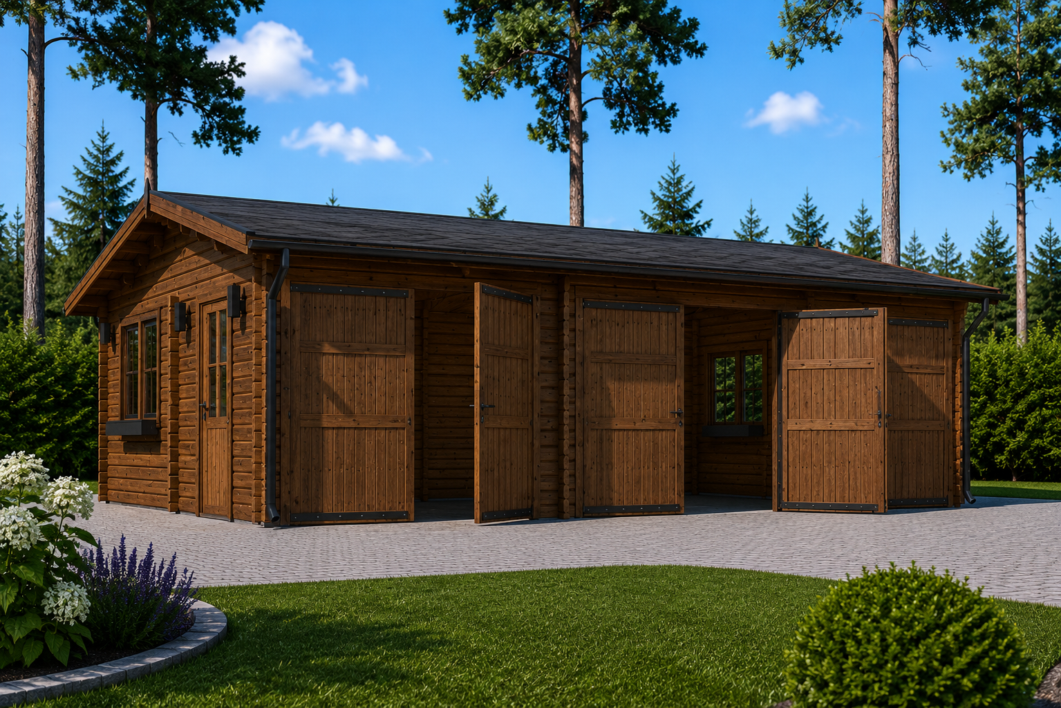 Dreifachgarage-aus-Holz-44mm-9x6m-54m²-2.png Dreifachgarage aus Holz (44mm), 9x6m, 54m² – Bild 1