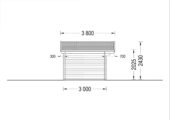 Premium Gartenhaus Donau,4x3m, 12m² – Bild 6