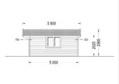 Gartenhaus DONAU, 5x5 m, 25 m² – Bild 7