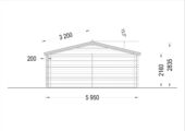 Gartenhaus Donau (44+44mm) 6x6m, 36m² Isoliert – Bild 9