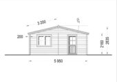 Gartenhaus Donau (44mm) 6x6m, 36m² – Bild 7