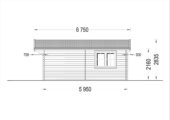 Gartenhaus Donau (44mm) 6x6m, 36m² – Bild 8