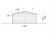 Gartenhaus Donau (44mm) 6x6m, 36m² – Bild 9