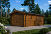 Einzelgarage aus Holz (44 mm), 3.2x5.2m, 16 m² – Bild 3