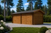 Einzelgarage aus Holz (44 mm), 3.2x5.2m, 16 m² – Bild 4