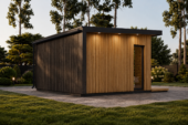 Gartenhaus EMIL (34 mm + Holzverschalung, Isoliert), 5×5 m – 25 m² – Bild 3