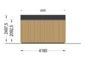 Gartenhaus ERMONES (34mm + Holzverschalung), 4x3m, 12m² – Bild 10