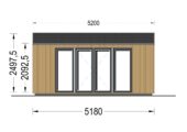Gartenhaus ERMONES (34mm + Holzverschalung), 5x3m, 15m² – Bild 8