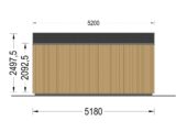 Gartenhaus ERMONES (34mm + Holzverschalung), 5x3m, 15m² – Bild 10