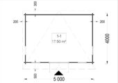 Gartenhaus aus Holz EBENSEE, 5x4 m, 20 m² – Bild 6