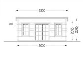 Gartenhaus aus Holz EBENSEE, 5x4 m, 20 m² – Bild 7