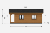 Holzwohnhaus Florenz Isoliert, 66 mm + Holzverschalung, 84 m² – Bild 7