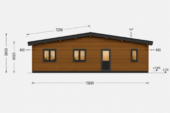 Holzwohnhaus Florenz Isoliert, 66 mm + Holzverschalung, 84 m² – Bild 6