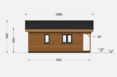 Holzwohnhaus Florenz Isoliert, 66 mm + Holzverschalung, 84 m² – Bild 9