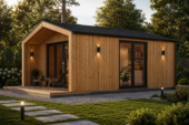 Gartenhaus ELSA (34 mm + Holzverschalung), 5x5m, 25m² Isoliert – Bild 4
