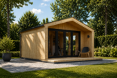 Gartenhaus ELSA (34 mm + Holzverschalung), 4x3m, 12m² – Bild 4