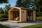 Gartenhaus ELSA (34 mm + Holzverschalung), 4x3m, 12m² – Bild 3