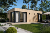 Gartenhaus PREMIUM (34mm + Holzverschalung), 7.5x4m, 30m² – Bild 4