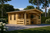Gartenhaus IRIS (44+44 mm Isoliert) · 26 m² – Bild 3