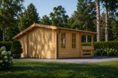 Gartenhaus IRIS (44+44 mm Isoliert) · 26 m² – Bild 4