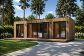 Holzhaus TOBI 47 m² Isoliert | Modernes Ferienhaus – Bild 2